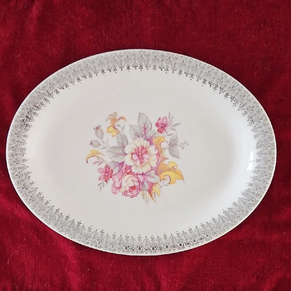 VTG W.S. George Derwood Oval Platter